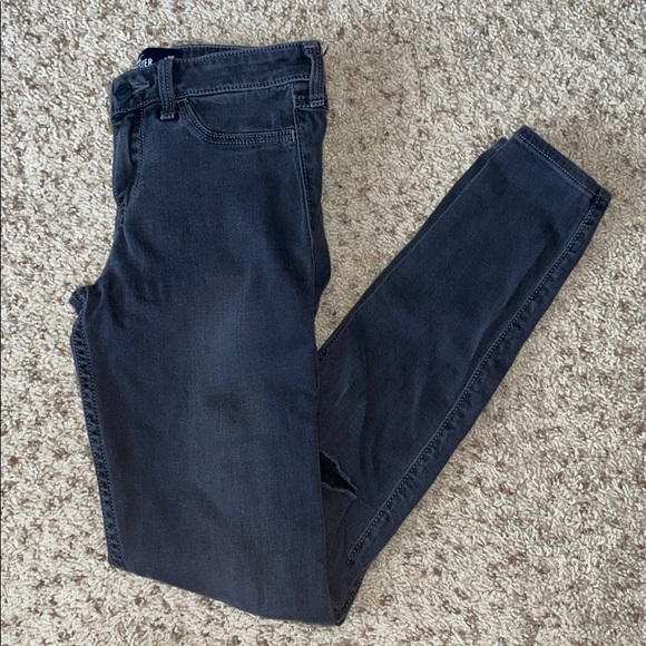Hollister Denim - Faded Black Ripped Jeans - 1L